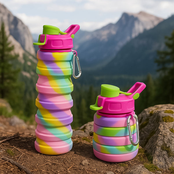 Unbreakable Colorful Silicone Water Bottle