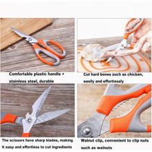 SpaceMulti-Function Kitchen Scissors for Veggies, Meat & Seafood with Bottle Opener