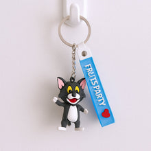 Cute Silicone 3D Key Chain with Metal Hook & Strap (Pack of 1)